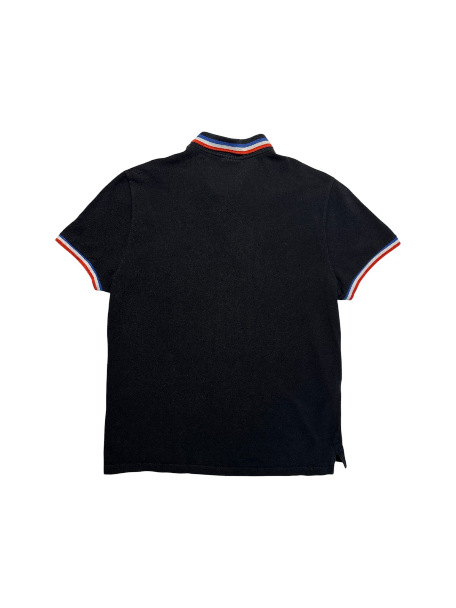 00s Lacoste! Polo Shirt Tricolor France Schwarz (7) XL