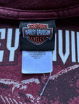 Harley Davidson Shirt 2008 "Orlando, Florida" Made In USA Dunkelrot XL