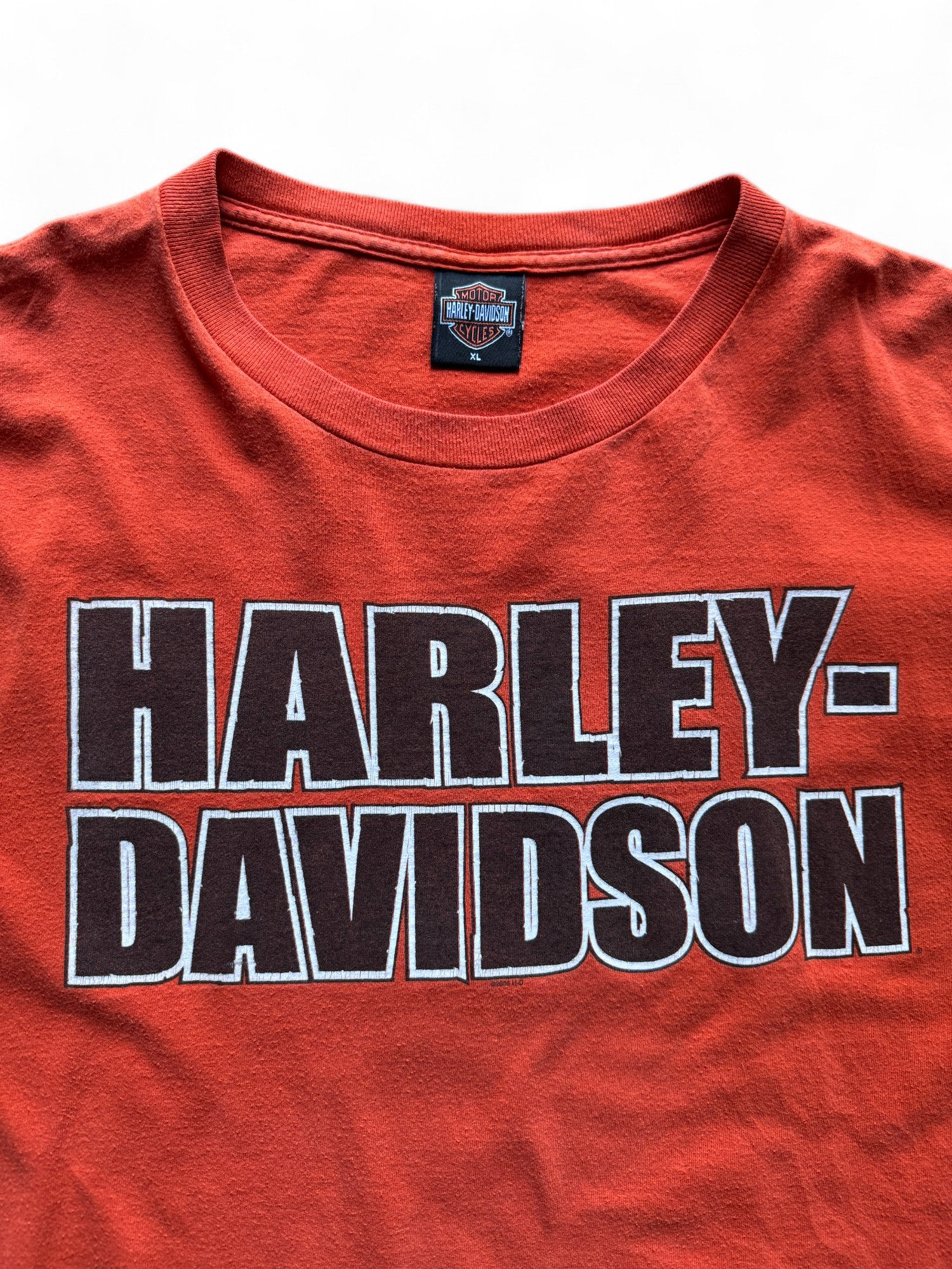 Harley Davidson Shirt 2005 Hamburg-Nord Made In USA Orange XL - RareRags
