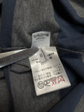 Brunello Cucinelli Polo Shirt Gestreift Grau Blau XXS