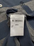Brunello Cucinelli Polo Shirt Gestreift Grau Blau XXS