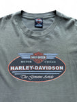 Harley Davidson Shirt 2004 "Blue Springs Missouri" Graugrün L