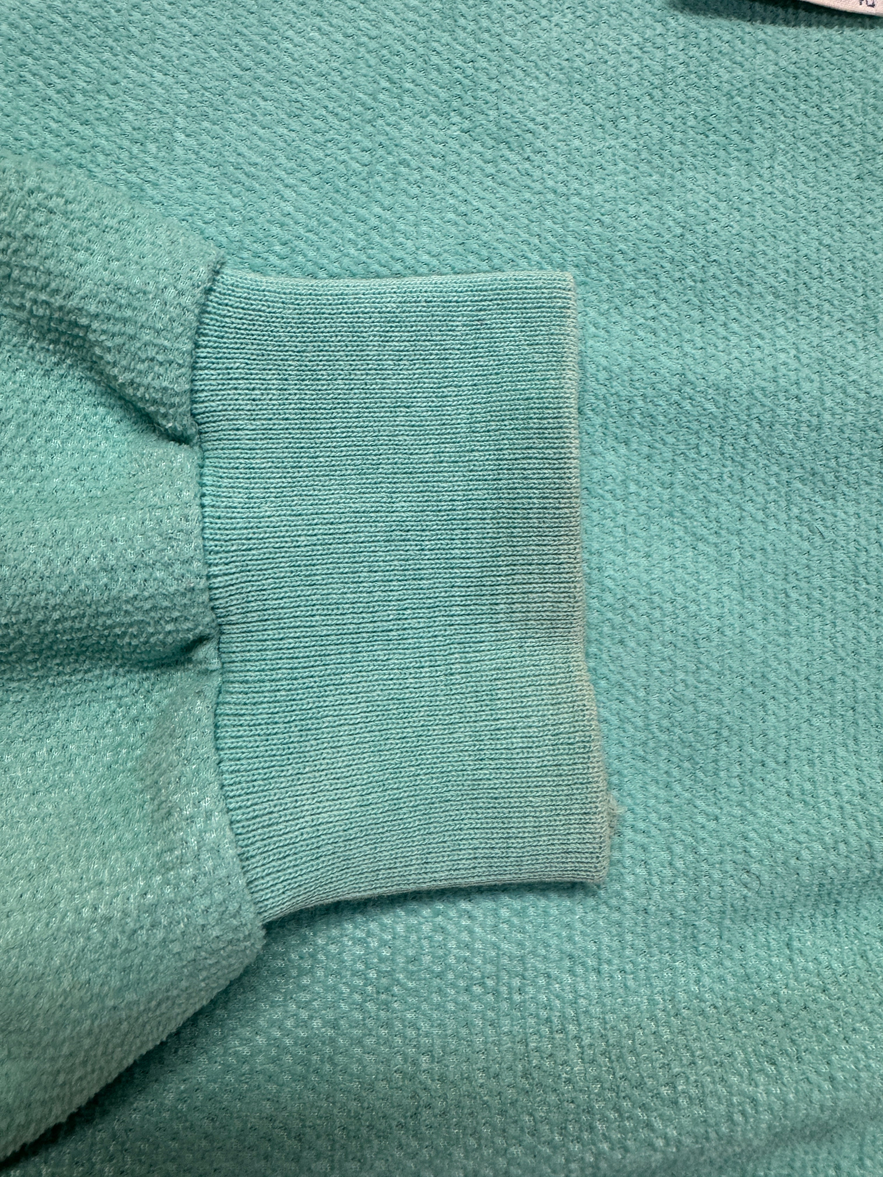 80s Adidas by Ventex Damen Sweater Mit Taschen Made In France Türkis 40 M