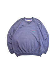 90s Adidas Sweater "Colors of Sport" Dunkelblau/Lila D8 L-XL