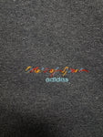 90s Adidas Sweater "Colors of Sport" Dunkelblau/Lila D8 L-XL
