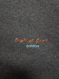 90s Adidas Sweater "Colors of Sport" Dunkelblau/Lila D8 L-XL