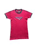 Vintage Harley Davidson Ringer-Shirt 90s Slim Fit Logo Print Rot XL