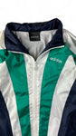 Vintage Adidas Sportjacke 90s Nylon Dunkelblau Weiß D5 M