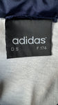 Vintage Adidas Sportjacke 90s Nylon Dunkelblau Weiß D5 M