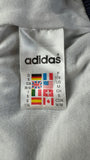 Vintage Adidas Sportjacke 90s Nylon Dunkelblau Weiß D5 M