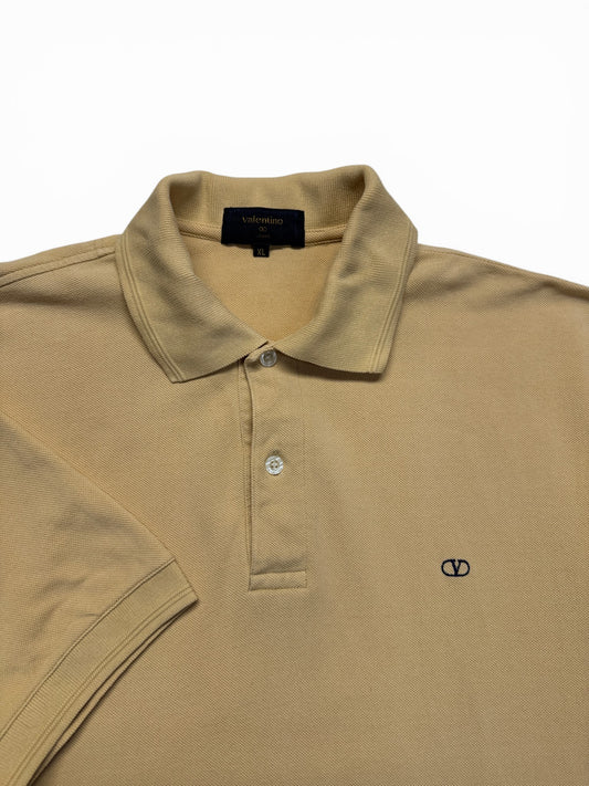 90s Valentino Polo Shirt Gelb XL