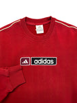 2003 Adidas Sweater Spellout Bestickt Rot S