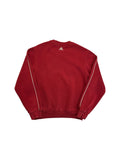 2003 Adidas Sweater Spellout Bestickt Rot S