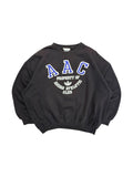 90s Adidas Sweater "AAC" Bestickt Boxy Made In Singapore Schwarz L