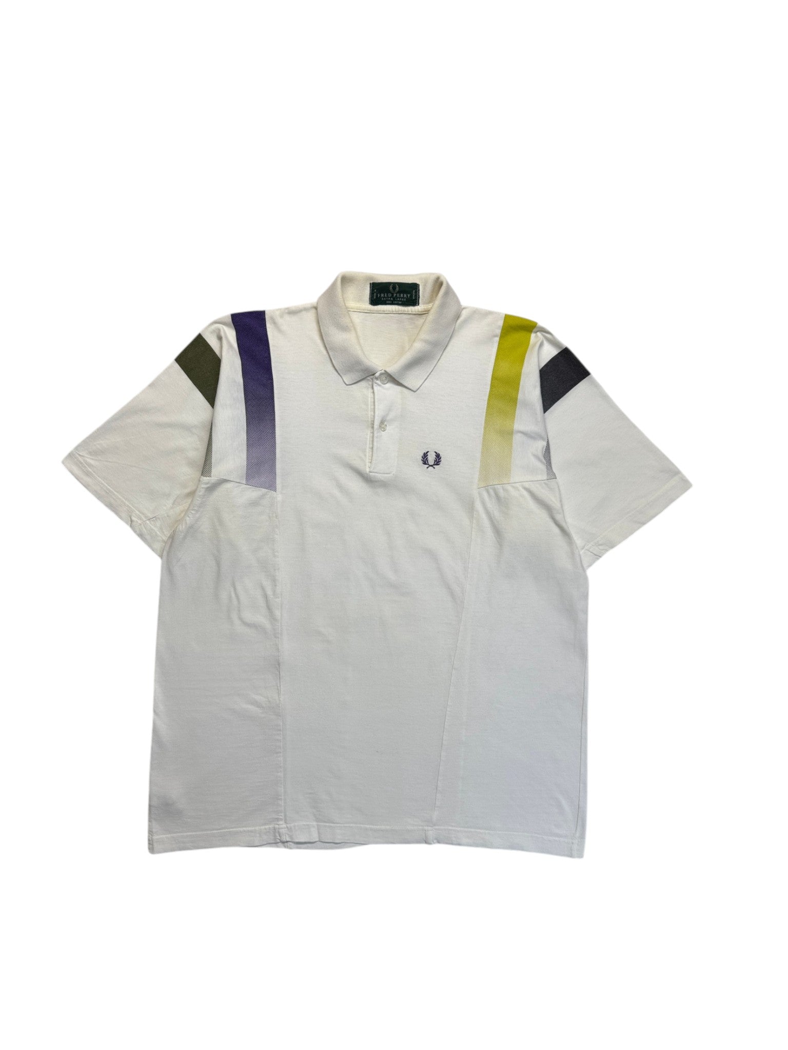 80s Fred Perry Polo Shirt Tennis Made In England Weiß XL