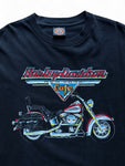 Vintage Harley Davidson Cafe Shirt 90s Single Stitch Made In USA Schwarz XXL