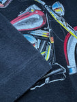 Vintage Harley Davidson Cafe Shirt 90s Single Stitch Made In USA Schwarz XXL