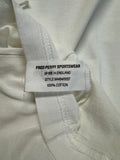 80s Fred Perry Polo Shirt Tennis Made In England Weiß XL