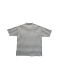 90s Fila Bootleg Polo Shirt 3D Knit Weiß Schwarz XL