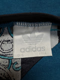 90s Adidas Sweater Blau Schwarz M-L