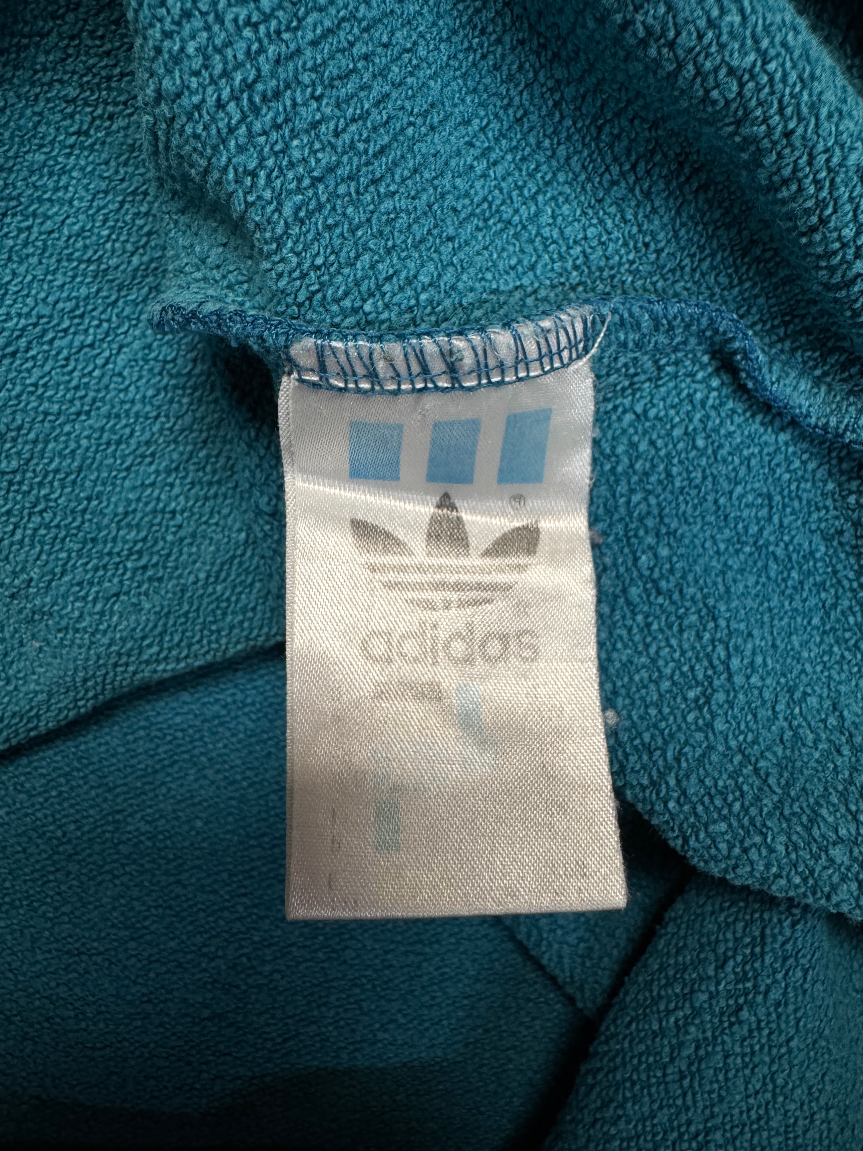 90s Adidas Sweater Blau Schwarz M-L