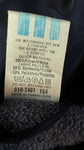 Vintage Adidas Sportjacke 80s Frottee Lining Kapuze Im Kragen Dunkelblau Rot D6 M