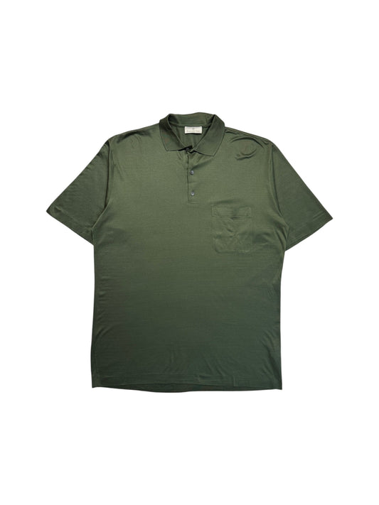 Ermenegildo Zegna Polo Shirt Basic Made In Italy Grün 54 XL