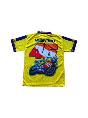 Vintage Jersey 90s Valentino Rossi Made In Italy Gelb XL