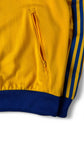 Adidas Sportjacke 2020 Archive 70s Retro Adicolor Originals "No. 1" Gelb Blau M