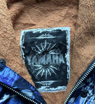 Vintage Yamaha Jacke 90s Made In Japan Abstract Pattern Blau M-L