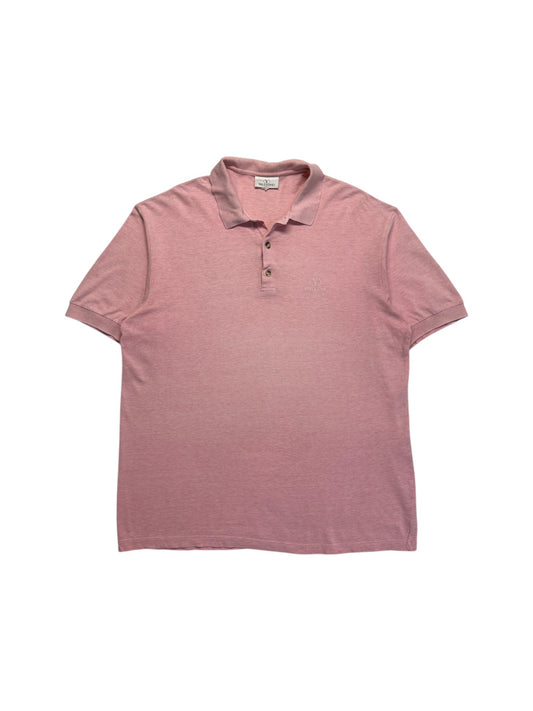 90s Valentino Polo Shirt Basic Rosa XL-XXL