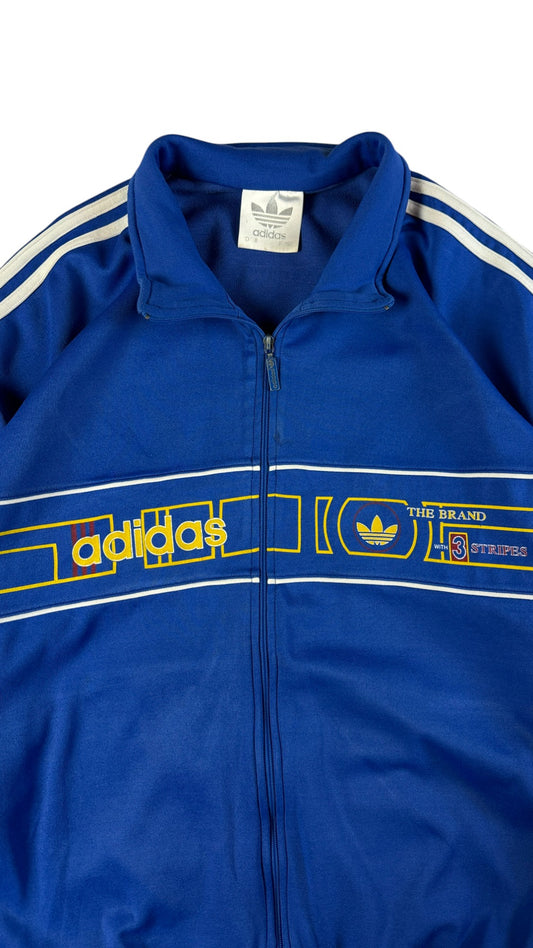 Vintage Adidas Sportjacke 90s Made In Bulgaria Blau D8 L-XL