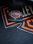 Vintage Harley Davidson Sweatshirt 1996 Cropped Frankfurt Main Made in Ireland Navy M