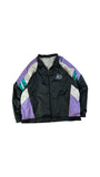 Vintage Adidas Sportjacke 90s "Team" Nylon Schwarz Lila D9 XL-XXL
