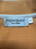 90s Yves Saint Laurent Polo Shirt Basic Ocker XL