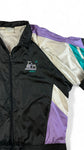 Vintage Adidas Sportjacke 90s "Team" Nylon Schwarz Lila D9 XL-XXL