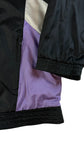 Vintage Adidas Sportjacke 90s "Team" Nylon Schwarz Lila D9 XL-XXL