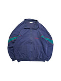 90s Adidas Full Zip Sweater Dunkelblau XL-XXL