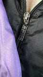 Vintage Adidas Sportjacke 90s "Team" Nylon Schwarz Lila D9 XL-XXL