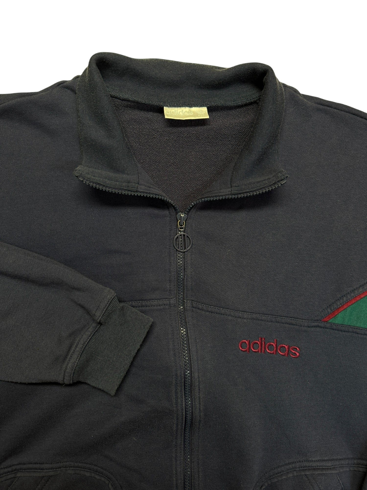90s Adidas Full Zip Sweater Dunkelblau XL-XXL