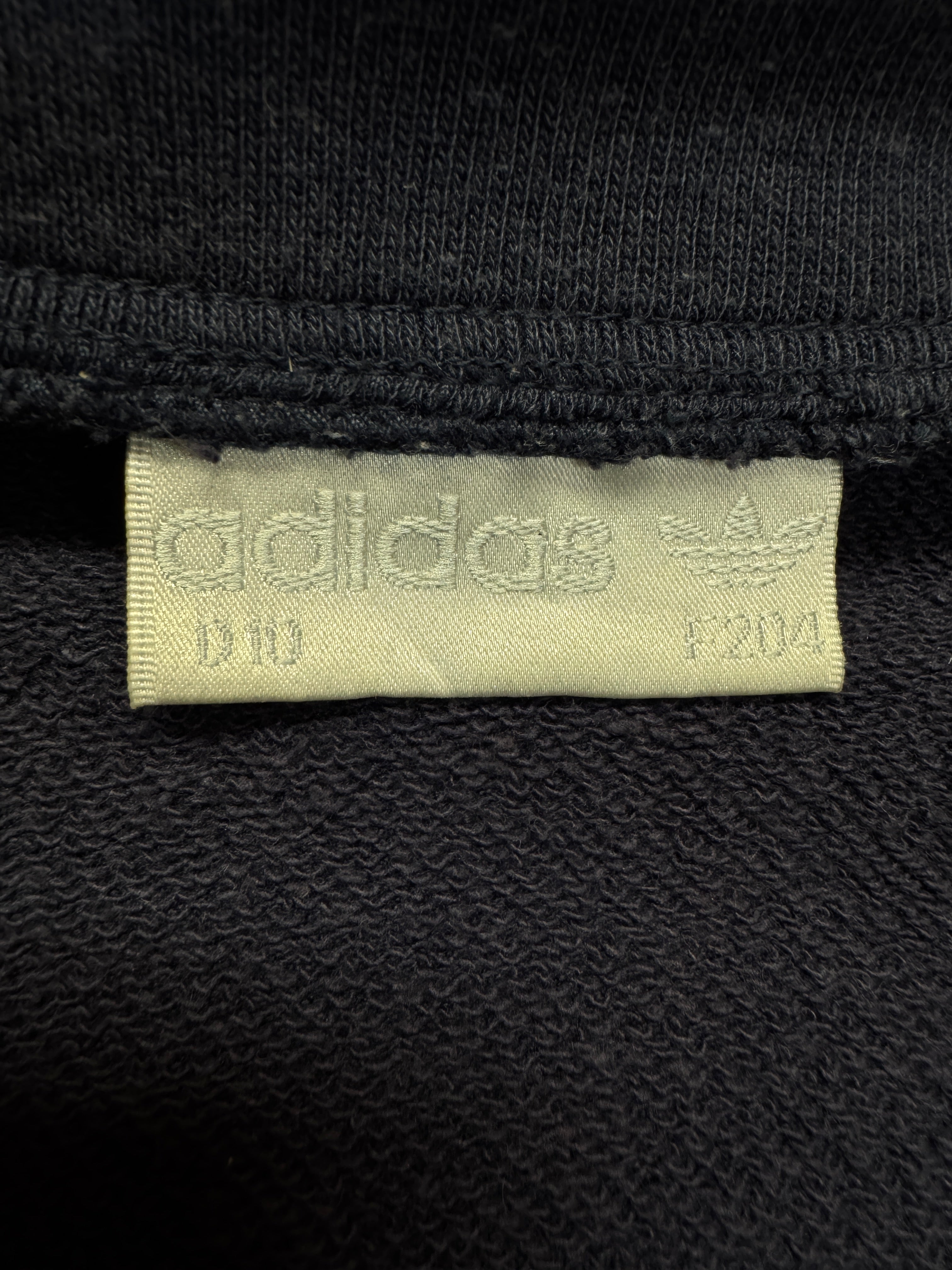 90s Adidas Full Zip Sweater Dunkelblau XL-XXL
