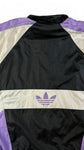 Vintage Adidas Sportjacke 90s "Team" Nylon Schwarz Lila D9 XL-XXL