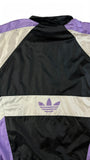 Vintage Adidas Sportjacke 90s "Team" Nylon Schwarz Lila D9 XL-XXL