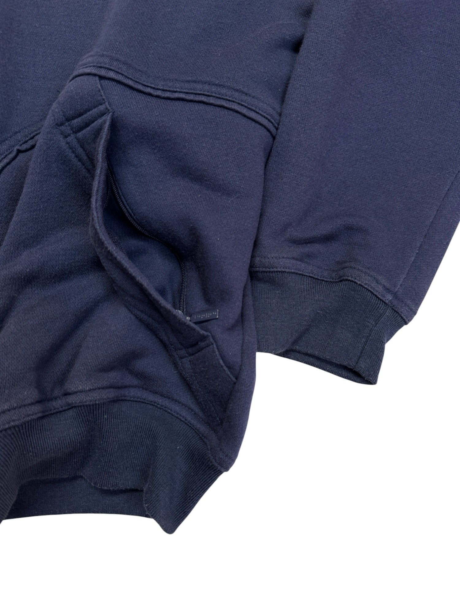 90s Adidas Full Zip Sweater Dunkelblau XL-XXL