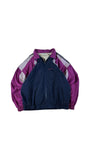 Vintage Adidas Sportjacke 90s Tactel Textile Fibre Schwarz Lila D7 L