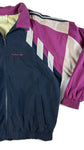 Vintage Adidas Sportjacke 90s Tactel Textile Fibre Schwarz Lila D7 L