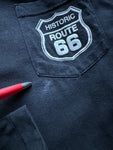 Vintage Good Shirts Longsleeve 1994 Route 66 "Get your kick" Made in USA Single Stitch Schwarz L