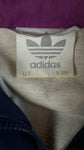 Vintage Adidas Sportjacke 90s Tactel Textile Fibre Schwarz Lila D7 L