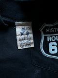 Vintage Good Shirts Longsleeve 1994 Route 66 "Get your kick" Made in USA Single Stitch Schwarz L