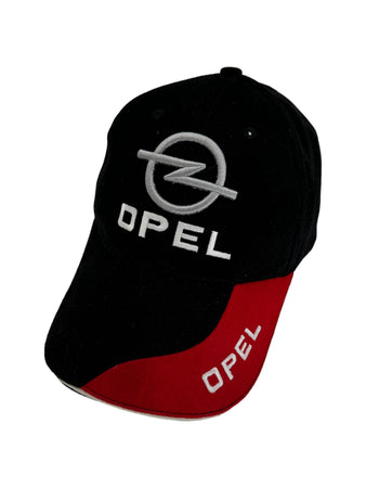 Opel Cap Racing Sport Tag Schwarz Rot One Size